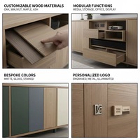 Ensemble de meubles de salle de bain modernes haut de gamme pour hôtels, hôpitaux, appartements, villas, armoire de lavabo modulaire imperméable