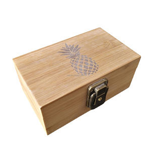 Boîte en bambou polie personnalisée avec couvercle à charnière pour ranger la brosse à dents pain thé savon sel autres cadeaux artisanat en <span class=keywords><strong>bois</strong></span> enseignes murales - Product Image 2