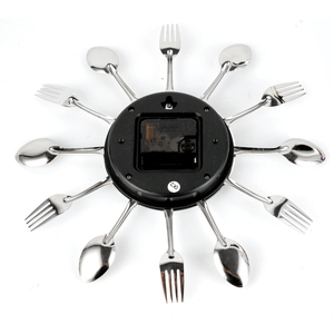 Thiết kế sáng tạo nhà bếp thạch anh giá rẻ kim loại lớn trang trí nội thất hiện đại đồng hồ treo tường tường Relojes horloge - Product Image 2