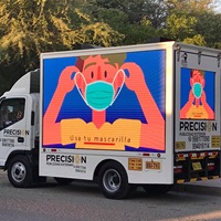 Écran LED numérique commercial extérieur P6 de 9000 nits pour publicité, panneau d'affichage pour camion mobile et remorque