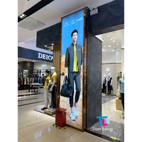 Boîte Lumineuse LED Murale Intérieure Sur Mesure pour Restaurant Café, Panneau Publicitaire à Façade en Tissu, Affichage Personnalisable