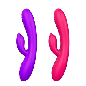Juguetes Sexuales de Silicona Líquida, <span class=keywords><strong>Vibrador</strong></span> de Doble Punto G, Masajeador, Estimulación del Clítoris Femenino, Palo de Masturbación - Product Image 1