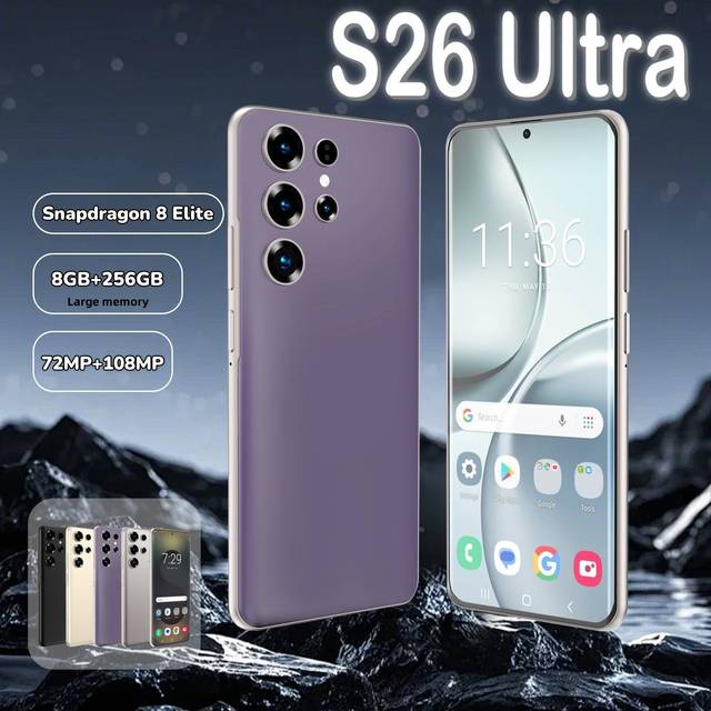 Hot Multifunctional Cell Phone Factory Price S26 Ultra Smartphone 8GB+256GB Unlocked Dual Card 7.3 Inches Screen Mobile Phones