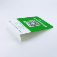 Forme en L personnalisée en usine avec présentoir de signalisation en acrylique QR avec porte-enseigne en acrylique à code à barres