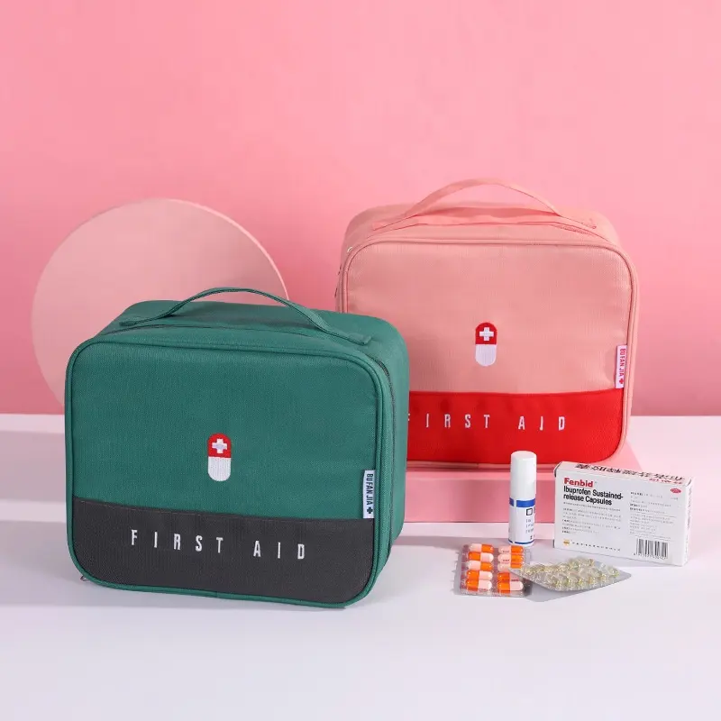 Bolsa de botiquín de medicina al aire libre, bolsa de primeros auxilios de emergencia, portátil y vacía