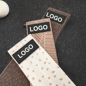 Livraison rapide Bande de résistance d'exercice de yoga en <span class=keywords><strong>latex</strong></span> + coton à forte élasticité Gym Ensemble de cercle de hanche élastique personnalisé - Product Image 3