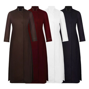 Disfraz de sacerdote, 4 colores, túnica de iglesia de manga larga para Halloween, actuación en escenario, tamaño adulto - Product Image 1