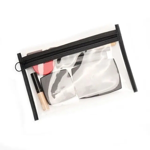 Women Cosmetic Bags Transparent Waterproof PVC <b>Toiletries</b> Organizer Large-capacity <b>Storage</b> Pouch - Product Image 1