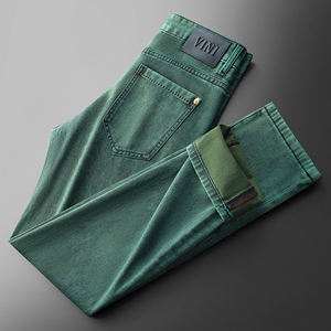Jean décontracté élastique à jambe droite pour homme, couleur originale anti-décoloration, marque Niuchao, nouvelle collection automne 2026 - Product Image 4