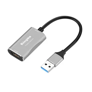 Kingma USB-A 3.0 placa de captura de vídeo, dispositivo 4k 1080p para transmissão ao vivo de jogos