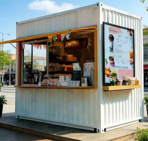 Structure en acier préfabriquée multifonctionnelle, remorque mobile pour restauration rapide, camion de restauration en fibre de verre et boutique pour utilisation en <span class=keywords><strong>restaurant</strong></span> - Product Image 3