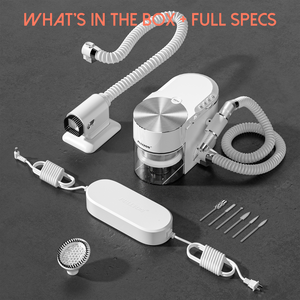 2025 thiết kế mới 220W móng chân không Collector 2-in-1 có thể tháo rời chất lượng cao móng tay bụi <span class=keywords><strong>extractor</strong></span> máy khoan - Product Image 3