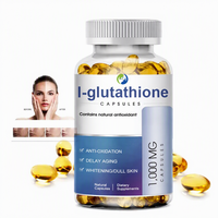 Ausreson L-glutathion en gélules, supplément de collagène vitaminé pour le blanchiment de la peau, Halal, OEM, 500mg, 1000mg, capsules de L-glutathion en gélules