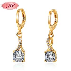 Joyería de Moda al por Mayor, MOQ <span class=keywords><strong>6</strong></span>, Conjuntos de Collar y Aretes de Oro de 18k con Circonita Blanca para Mujer/Unisex, Día de San Valentín, Oficina - Product Image 5