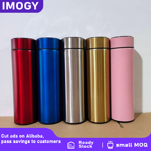 Tumbler biểu tượng tùy chỉnh termos kỹ thuật số 500ml thép không gỉ thông minh chai nước chân không Bình LED hiển thị nhiệt độ - Product Image 2