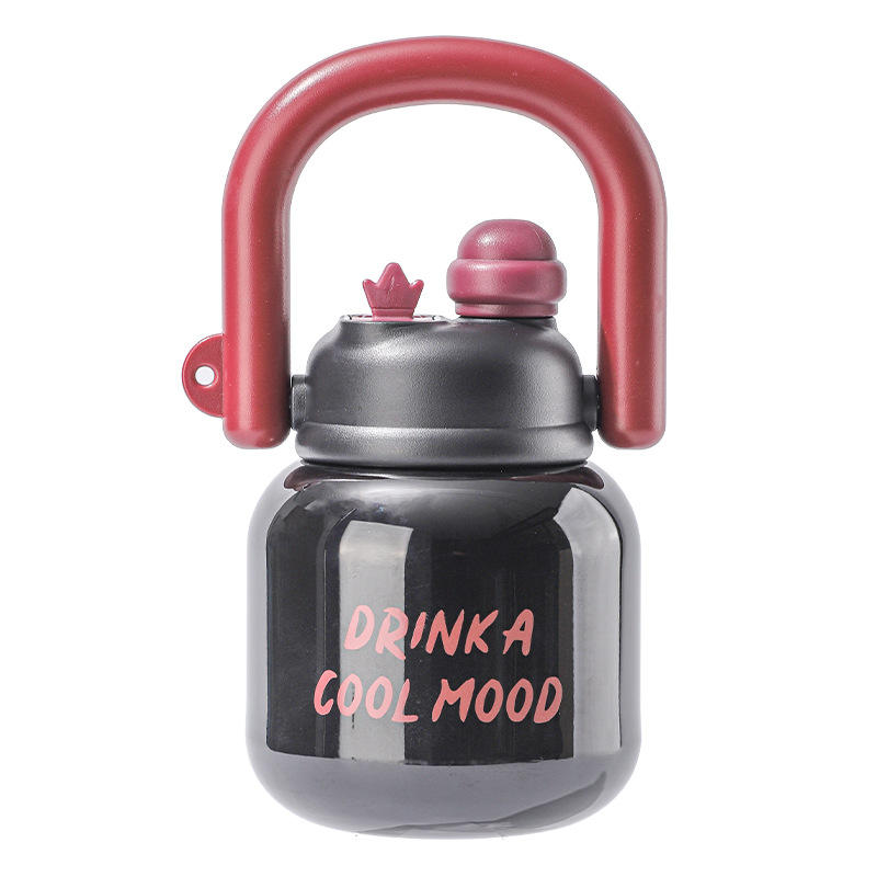 เหยือกสแตนเลสสีดำมีหูจับ [650ml]