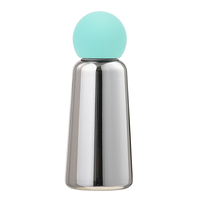 Bouteille d'eau en acier inoxydable à double paroi de 350 ml avec logo personnalisé, style simple, thermos avec placage chromé, bouteilles de sport