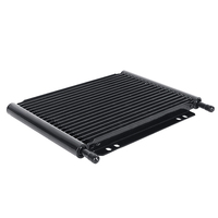 Kit de Enfriador de Transmisión de Aluminio Genérico con Soportes de Montaje Preperforados de 11/13/15/19/21/25 Filas, Sistema de Refrigeración del Motor, Radiador