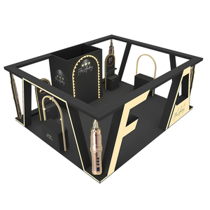 Mỹ phẩm gian hàng trưng bày izexpo 30 phút nhanh chóng xây dựng vẻ đẹp thiết kế tùy chỉnh gian hàng hiển thị đứng bằng gỗ <span class=keywords><strong>Modular</strong></span> tùy chỉnh - Product Image 2