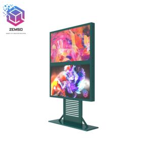 Écran d'affichage numérique pour menu <span class=keywords><strong>de</strong></span> drive-thru à double écran, écran publicitaire LCD sur pied pour extérieur - Product Image 4