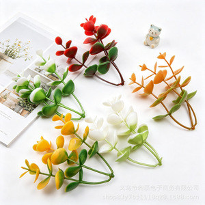 Artificial Eucalyptus <b>Leaves</b> Bouquet Ga217 <b>Decorative</b> Plant <b>Wall</b> Accessory For Diy Rattan Wreath - Product Image 1