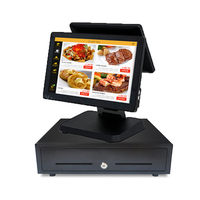 Système de point de vente tout-en-un Sunson Windows/Android OS avec écran tactile 10 points de 15,6 pouces, 8 Go/128 Go, garantie de 3 ans pour les supermarchés