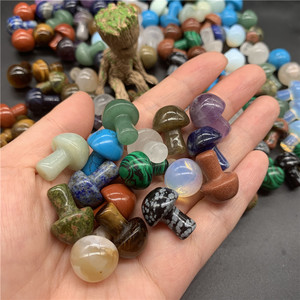 20MM <b>Crystal</b> Healing Stones Gifts Small Size Cute Shape Multi Materials Available <b>Crystal</b> Mushroom - Product Image 6