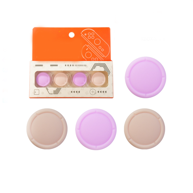 4-in-1 Silicone Thumb Grips for Nintendo Switch 2 Left Right Controller Anti-Slip Joystick Caps Gamepad Accessories