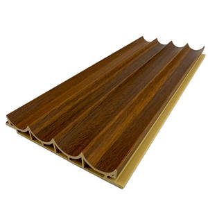 Usine Foshan WPC Panneau cannelé Prix bon marché Panneau mural creux Décoration intérieure Panneaux muraux en bois Design intérieur intérieur - Product Image 1
