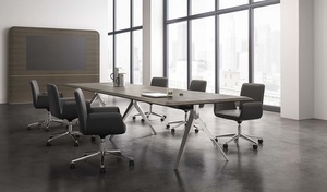 Thiết Kế Hiện Đại Rắn Gỗ Văn Phòng Họp Bảng Mới Nhất Không Gian Mở Hội Nghị Bàn Đồ Nội Thất Cho Khách Sạn - Product Image 4