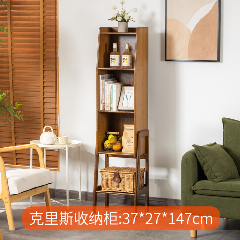 Walnut-colored Chris Bookshelf (Large Size) [Assembled Version]