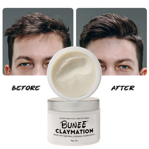 Arcilla mate de alta retención de etiqueta privada Extracto orgánico Acabado natural Pomada de arcilla para el cabello Productos multiusos para el cuidado y peinado del cabello - Product Image 2
