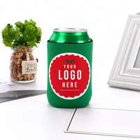 Refroidisseur de canettes pliable en néoprène par sublimation, écologique, recyclable, léger et isolé, 12 oz (330 ml) pour bière et soda