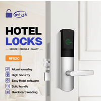 Cerradura Electrónica de Aluminio Pulido para Hotel con Codificador y Software para Sistema de Control de Acceso