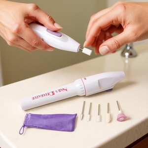 Lima Unas Manicure Electric <b>Nail</b> <b>File</b> Mini Portable With Accessories For Home Use - Product Image 3