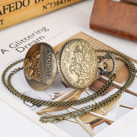 Recuerdo Vintage Collar Colgante Reloj Bronce Titanic Reloj de bolsillo con cadena Fob