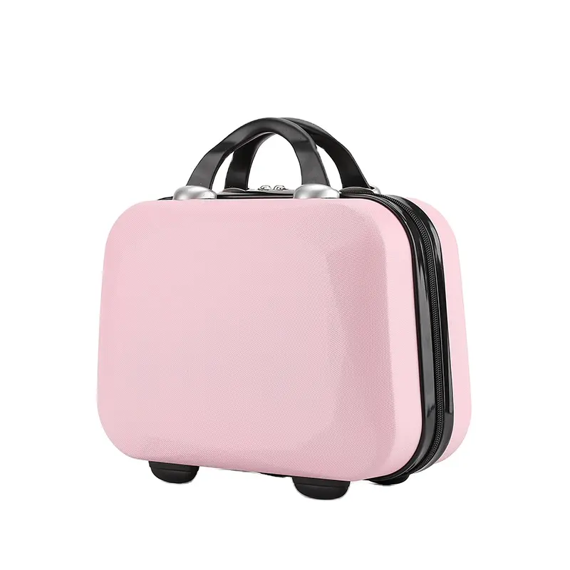 amazing makeup & leather cosmetic bag bags pink small toiletry for travel organizer women