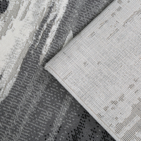 Tapis de chambre à coucher, moquettes modernes de luxe fabriquées à la machine, grands tapis noirs pour salon