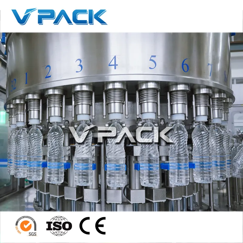 Turnkey Project A to Z Pure Water Bottling Filling Labeling Packing Machine 3 in 1 Monoblock Mineral Water csd Drinking Plant