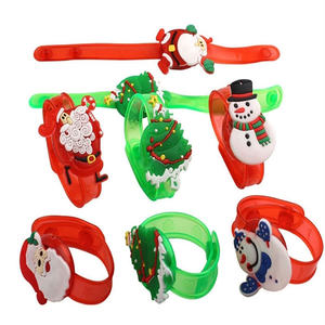 LED phát sáng Santa Claus Snowman <span class=keywords><strong>Tree</strong></span> có thể điều chỉnh Vòng đeo tay trẻ em trai cô gái navidad giáng sinh Halloween trang trí đám cưới - Product Image 6