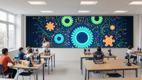 Indoor LED COB reclamedisplay met gegoten aluminium, kleine pixel pitch, hoge kleurweergave voor verkeerscentra & studio's