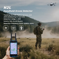 Détecteur de drones portable YYT en ABS, 100-6000 MHz, portée 1-3 km, résistant à l'eau, système de détection de télécommande pour DJI/FPV/Autel