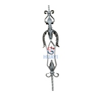 Balaustre de escalera de hierro forjado, accesorio personalizado hecho a mano, rosetones ornamentales, antirrobo, moderno, para balcón