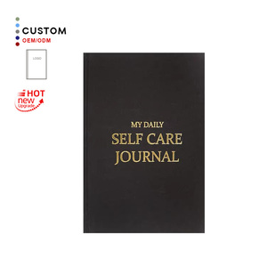 工厂高品质精装A5厚纸亚麻笔记本环保定制黑色笔记本 - Product Image 1