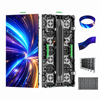 Écran LED modulaire pour extérieur et intérieur, écran LED de scène P2.6 P2.97 P3.91, droit ou incurvé, location pour événements, mur vidéo