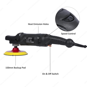 آلة مصقولة كهربائية محمولة عالية الجودة 150 مم لاسلكية للسيارة مقاس 6 بوصة 150 مم آلة مصقولة للهيكل للسيارة - Product Image 3
