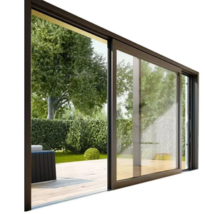 NFRC Portes patio résidentielles coulissantes en bois et aluminium à coupure thermique <span class=keywords><strong>Porte</strong></span> <span class=keywords><strong>coulissante</strong></span> intérieure en aluminium Portes coulissantes en verre - Product Image 2