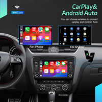 Radio Mobil Android Podofo 4+64G 8'' Wireless Carplay Android Auto GPS Wifi DSP untuk Skoda Octavia II/Yeti/Rapid/Roomster/Superb