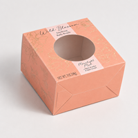 Scatola di Cartone Pieghevole Personalizzata con Finestra Fustellata per Confezioni di Sapone, Candele, Cosmetici e Prodotti Regalo