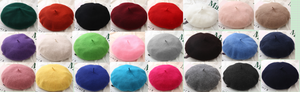 RTS 26 Color Solid Wholesale Wool French Beret Hat for Women French Style Ski Sports Party Four Seasons - Product Image 6
